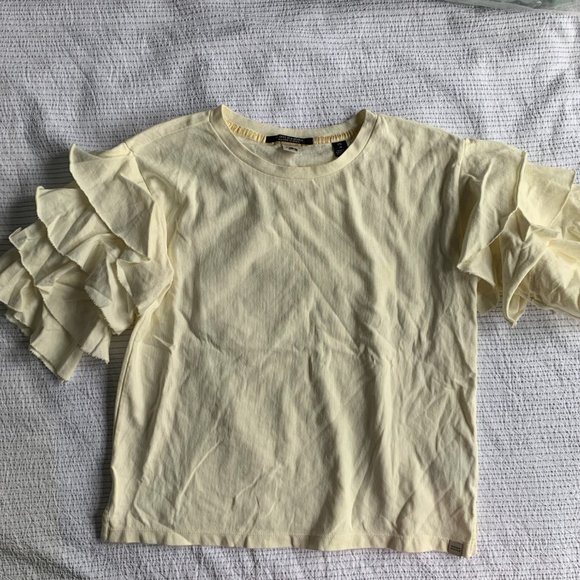 Scotch & Soda Ruffle Sleeve Shirt - Picture 2 of 5